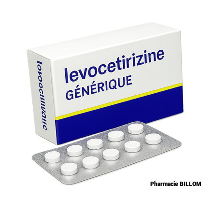 Boîte de lévocétirizine générique